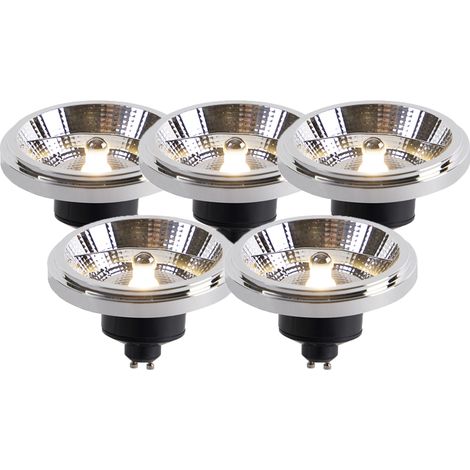 QAZQA Set of 5 LED Bulbs AR111 GU10 11W 2000K-3000K Dim to Warm