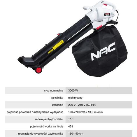 NAC Laubsauger 3000W VBE300-AS-G