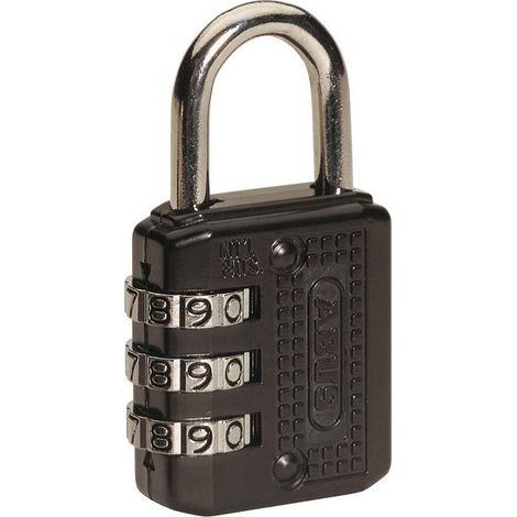 Lucchetto combinazione abus 715 nero 30 mm