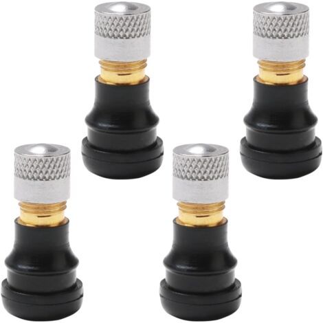 BUNTHAUS 4Pcs Valve d'air de Pneu sous Vide, Valve de Pneu Tubeless pour Trottinette, Pneu Valve Extension Adaptateur (1/4)