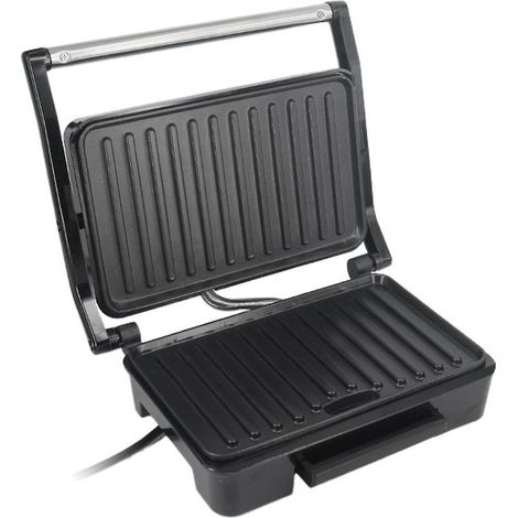 Panini-Maker für den Haushalt, Edelstahl, 850 W, Hochleistungs-Antihaftpfanne, Steak- und Sandwich-Maschine B
