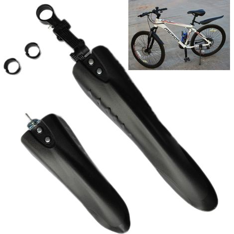 Garde-boue Vélo VTT Kit Garde Boue Avant et Arrière Réglable Amovible Anti-Éclaboussures (1/5)