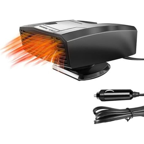 Chauffage de voiture portable 2022, ventilateur puissant, dégivrage rapide, désembuage, 12V/150W, réchauffeur d'habitacle, réglable, compact et efficace. (1/4)
