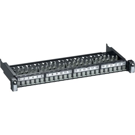 panneau coulissant evo 19 - 1u - 24 ports - schneider electric vdig118241bx0 (1/2)