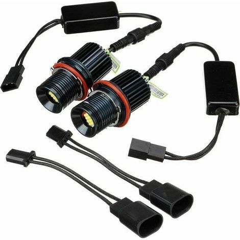 80-Watt-LED-Lampen in Weiß mit „Angel Eye“-Lichtring für BMW E39, E60 und E53 (1/5)