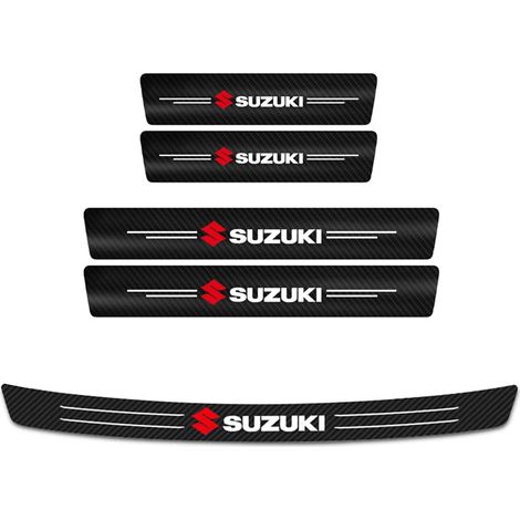 (Pour Suzuki,Type C) Autocollants de seuil de porte,accessoire de protection en fibre de carbone pour coffre et pare-chocs arrière Suzuki Swift Jimny Vitara (1/3)