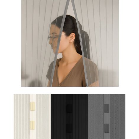 Mosquitera Magnética para Puerta y Ventana con Cierre Automático Velcro y Chinchetas Incluidas Varias Medidas y Colores (1/5)