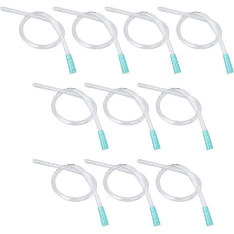Packung mit 10 Einweg-PVC-Einlaufschläuchen zur Erleichterung des Einführens. (1/5)