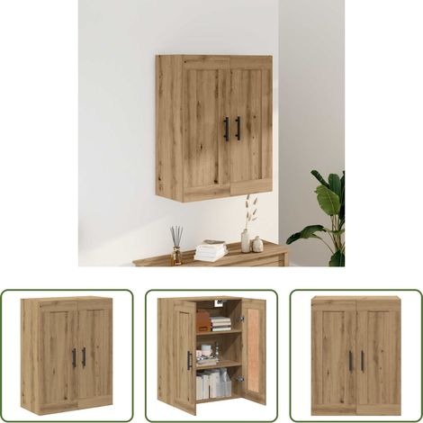 Holzschrank - Wandschrank Artisan-Eiche 69,5x34x90 cm Holzwerkstoff (1/5)