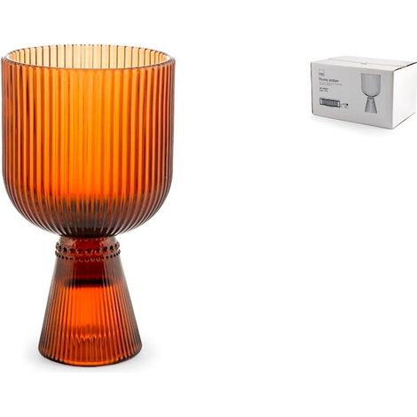 Calice en verre peony ambre 27 cl