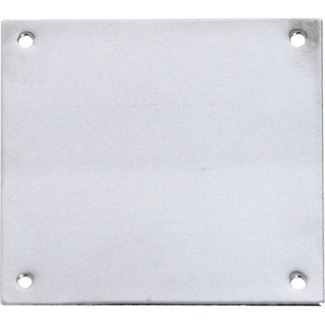 Plaque de propreté 50x50mm chromée poli - HERACLES - 251403