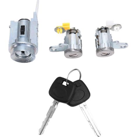 Serrure de portière avec cylindre de contact et jeu de 2 clés pour Toyota Tacoma 1995-2004 69051-35070 69051-04020 69005-35840 (1/5)