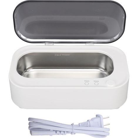 Nettoyeur à Ultrasons pour Bijoux en Acier Inoxydable 304 et ABS, Mini Portable pour Lunettes, Montres, Appareils Dentaires, Pinceaux de Maquillage, 220V CN (1/5)