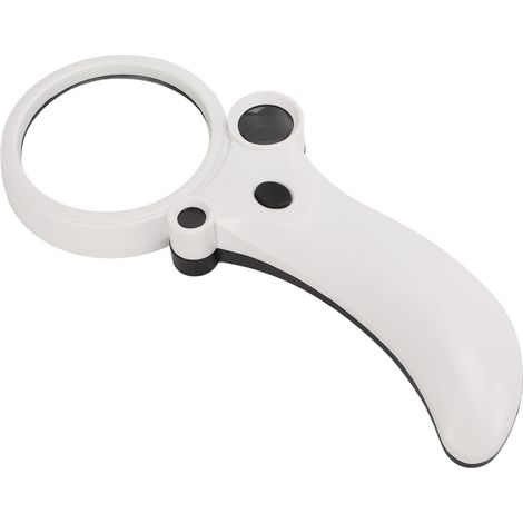 Loupe de lecture HD 3 lentilles acryliques 2.5x 25x 55x, verre optique grossissant, économie d'énergie, pour lecture et travaux de précision. (1/5)