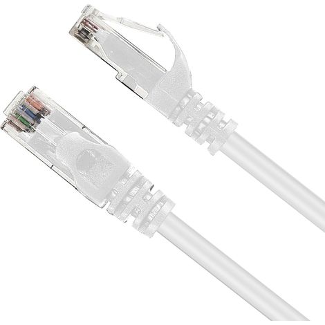 Cable Ethernet Cat6 - Plat - 1000 Mbit/s - Connecteurs RJ45 Sans Accroche - Pour Routeur Modem Ordinateur Console - 5 m (1/5)