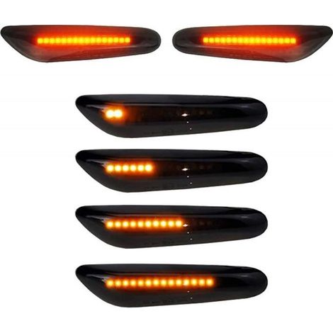 Feux de jour clignotants LED dynamique fumée pour E90 E91 E92 E60 E87 E82 E46 SB10 (1/4)
