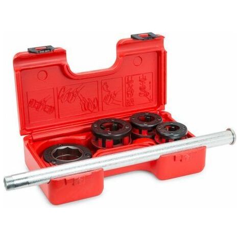 ROTHENBERGER Industrial SuperCut Set Roscadora eléctrica con 3 cabezales en maleta - 070780X