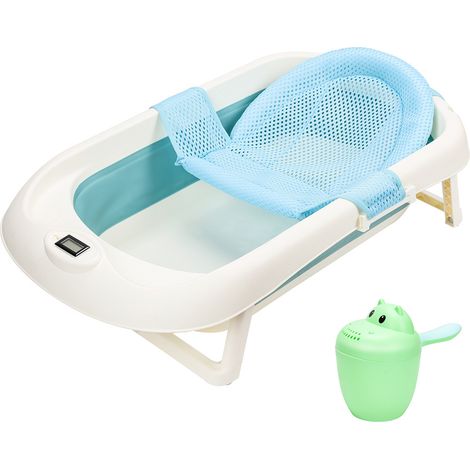 Randaco Baignoire pour bébé avec support et siège de bain - pour nouveau-nés et bébés (1/5)