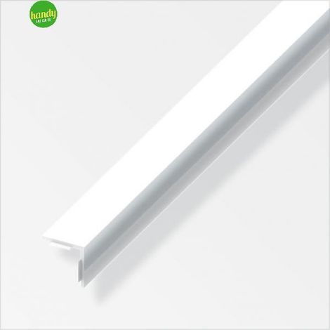 Profilo angolare autoadesivo Alfer Aluminium pvc bianco lucido 20x20mm lungh. 2,5m