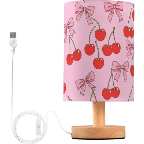 Lampe de table en forme nœuds rose cerise pour adultes chambre (1/5)