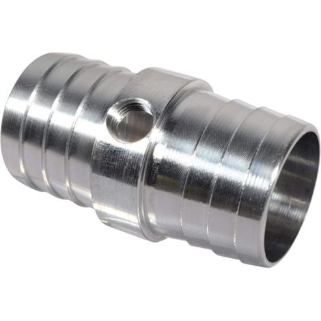 Radiator Hose Barb Coupler with 1/8" NPT Port 1-1/4" Steam Tube Adapter for LS Swap Steam/Coolant Crossover Splice Made in the USA Billet Aluminum AN627-20X125 (1/5)