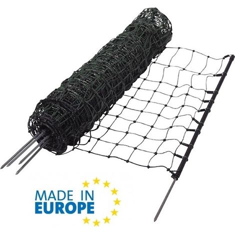 EuroNetz Rete per Conigli-/Hobby Verde 65/1-5/N-15 m GALLAGHER per Recinzioni Elettriche