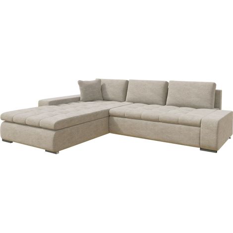 Sofá rinconero Comfivo Nitor II, Nazar 225.02, Función de descanso, Almacenaje, 302x213x80cm, 0