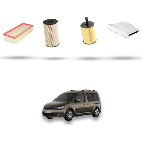 Kit tagliando 4 filtri compatibile con Vw Caddy III (2c) 2.0 TDI 103kw Dal 2007 (1/5)