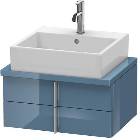 VERO mobile basso consolle 285x600x448mm blu pietra lucida