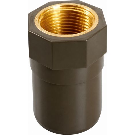 Manguito roscado hembra de latón/PVC HTA 4049 X 50/63