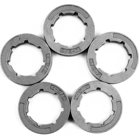 Lot de 5 Pièces 3/8" 7D 22mm Pignon de jante pour HUSQVARNA 268 272 362 365 371 372 Poulan Stihl Echo McCulloch Tronçonneuse (1/5)