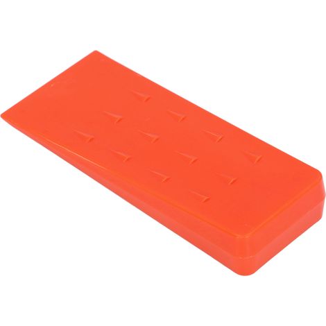 Coin de bûcheronnage de 20 cm avec pointes, coin d'abattage d'arbres, coin de fendage du bois en plastique ABS, accessoire pour tronçonneuse, orange (1/5)