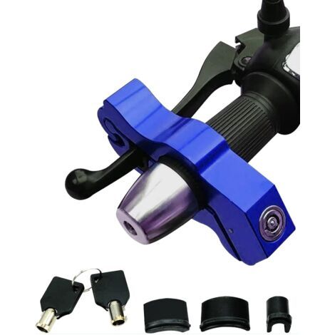 QORVA-1 pièce Serrure de Moto Robuste,Serrure de Guidon de vélo réglable antivol pour sécuriser Vos cyclomoteurs,Motos,Scooters,ATVs