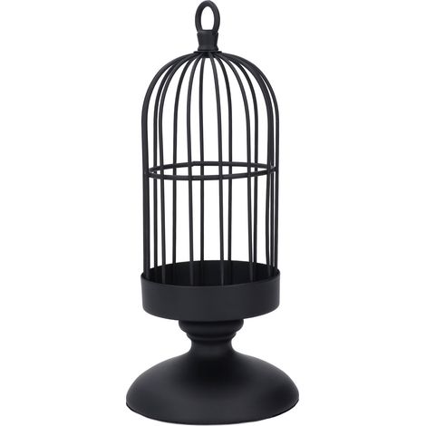 Bougeoirs en forme de cage à oiseaux décoratifs pour mariages, bougeoirs vintage en fer (1/5)