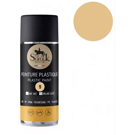 Pittura Plastica ad alta resistenza: interno ed esterno SOFOLK - 9-BEIGE CHIARO MATT - Aérosol 400ml - PITTURA AUTO (1/5)