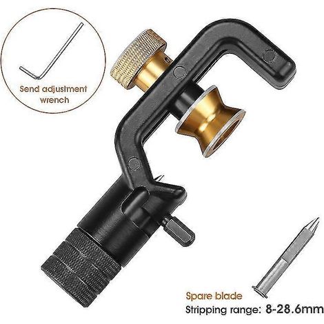 Décapant de câble Acs-2 8-28mm et fendeur 4-10mm, outil de dénudage fibre optique, couteau à gaine, tranche-gaine professionnel