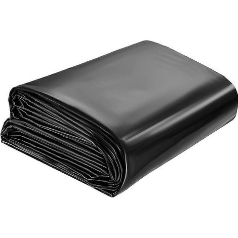 Bâche pour bassin de 2,13 m x 3,05 m (7 x 10 pi), en PEHD épais, pour bassins extérieurs, idéale pour les cascades, couleur noire. (1/5)