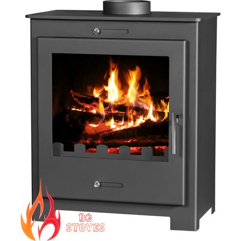 Estufa de Leña Victoria Nero Lux – 11 kW – Diseño Moderno y Elegante – Ideal para Espacios Grandes – Clase A – Salida de Humos Ø150 mm (1/4)
