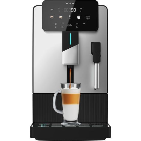 Cecotec Macchina Caffè Superautomatica Compatta Cremmaet Steam Latte Art. 19Bar, Vaporizzatore, Thermoblock, Plug&Play, Macinino Conico, 5 Livelli, Serbatoio Acqua 1.1L, Caffè 150g, Pulizia Automatica (1/5)