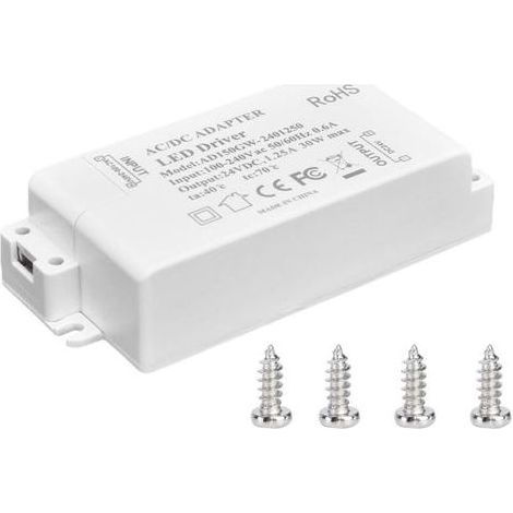 30-W-Gleichstrom-Transformator (24 V, 1,25 A) für LED-Beleuchtung, Wechselstrom-Konstantspannungsnetzteil (100–240 V), Zubehör für LED-Streifenbeleuchtung (1/5)