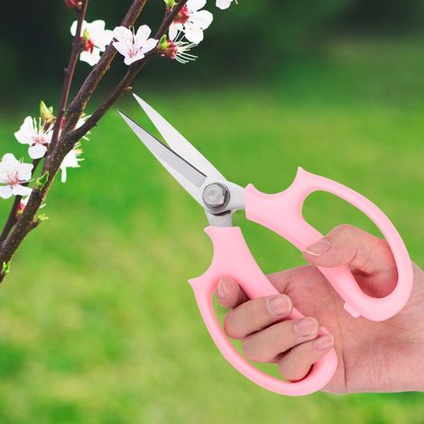 Ciseaux floraux multifonctionnels, sécateurs, ciseaux à fleurs (rose) (1/5)