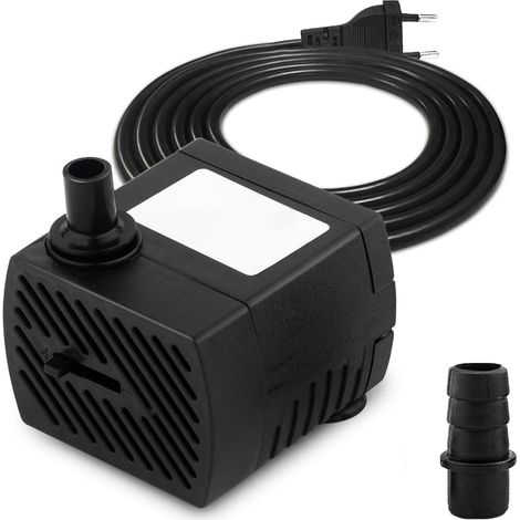 1 Pompe à eau, 350 L/H, Submersible, 5 W, Silencieuse, Aquarium