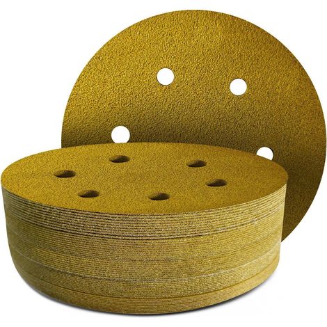 Klett Schleifpapier 150mm P40 6-Loch Exzenterschleifer Schleifscheiben 40 Stück (1/5)