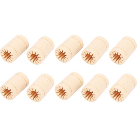 Lot de 10 bagues linéaires en plastique LM8UU pour roulements RJMP et imprimantes 3D