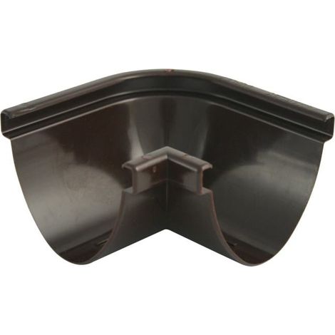 Marley Rinnenwinkel Duplex NW 80 mm, Außenecke/Innencke, 90°, oval, braun Halbrunde Dachrinne braun