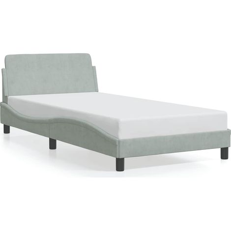 Maison Exclusive - Giroletto Dover Grigio Chiaro 100x200 cm Velluto (1/5)