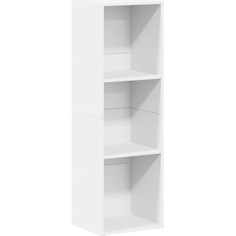Maison Exclusive - Libreria/Mobile TV Bianco 36x30x114 cm in Legno Multistrato