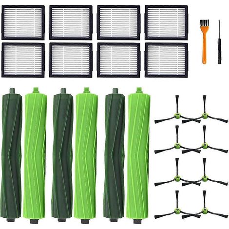 Lot de 24 pièces pour aspirateur iRobot : brosses rotatives et filtres (1/5)