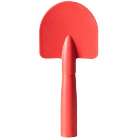 Pelle à riz créative en forme de petite pelle, pelle à riz en plastique antiadhésive (rouge) (1/5)