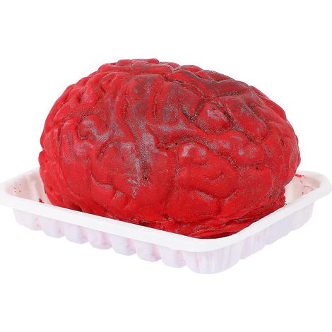 Décoration d'Halloween : Boîte de fast-food en forme de cerveau avec organes du corps (1/3)